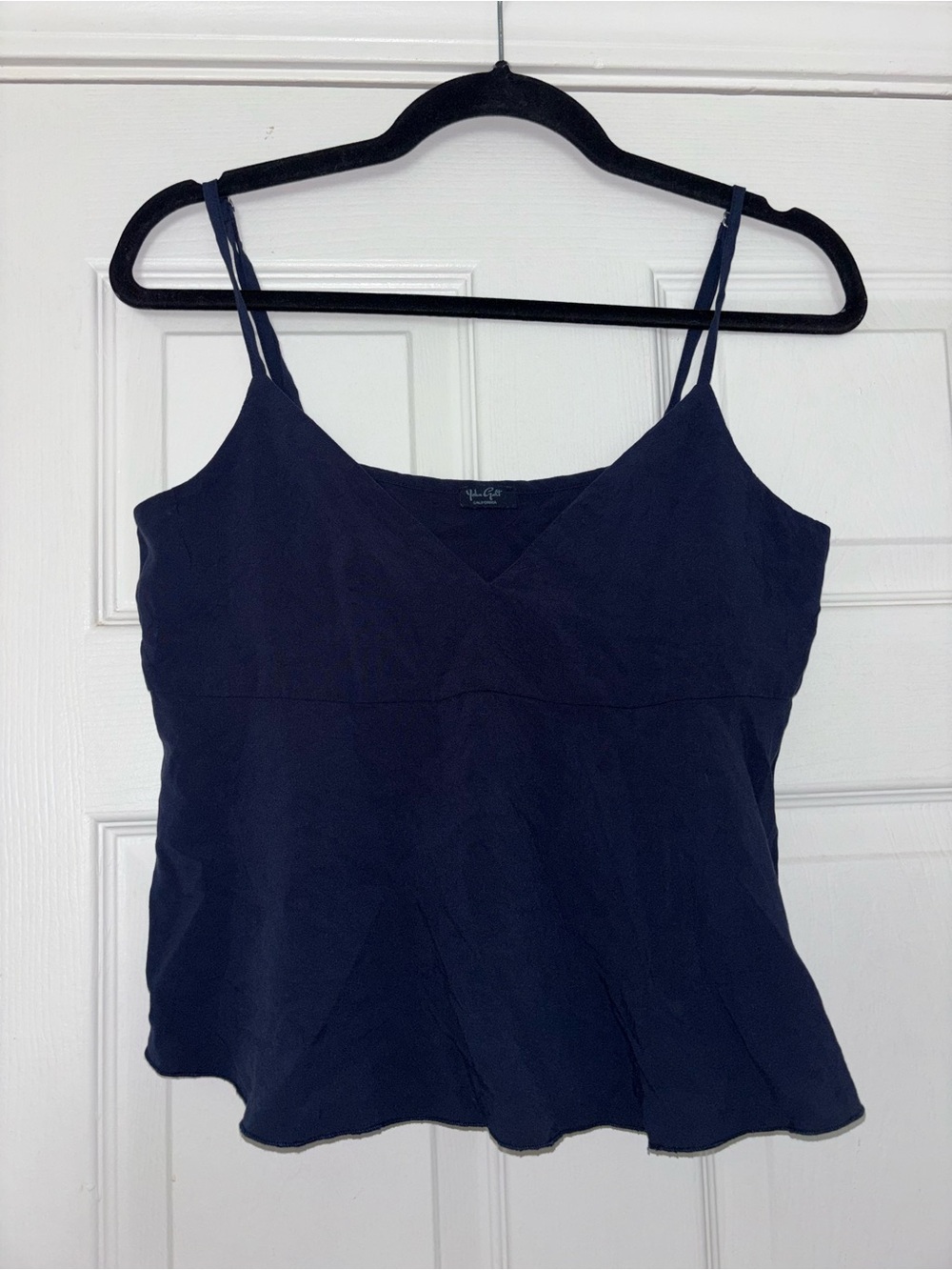 Women's Navy V-Neck Camisole with Adjustable Straps
